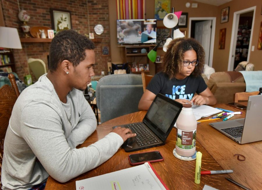 Online schooling caused by the coronavirus pandemic has caused many students to struggle with keeping up with assignments. (MCT/Florida Times)