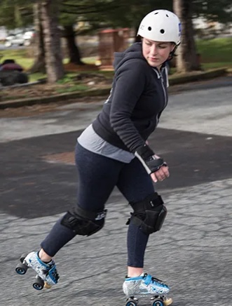 Shawnee Bourenko has been playing competitive roller derby since 2010, and practices for her competitions often. Bourenko says that she’s lost count of how many games she’s played, but she’s never lost passion for the sport.