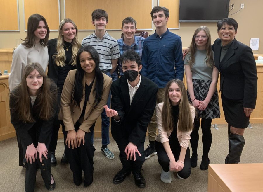 The Debate Team won against North Warren Regional High School during the county competition  and went onto Regionals, where, unfortunately, they did not progress. However, they left the courtroom ecstatic at their performance.
 (Photo courtesy of Penny Giamoni)