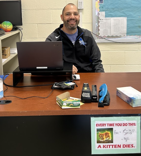 Mathematics Teacher Todd Solecitto is teaching at the High School this year after having spent nine years teaching at Warren Hills Regional Middle School. (Photo by Ava Snyder)
