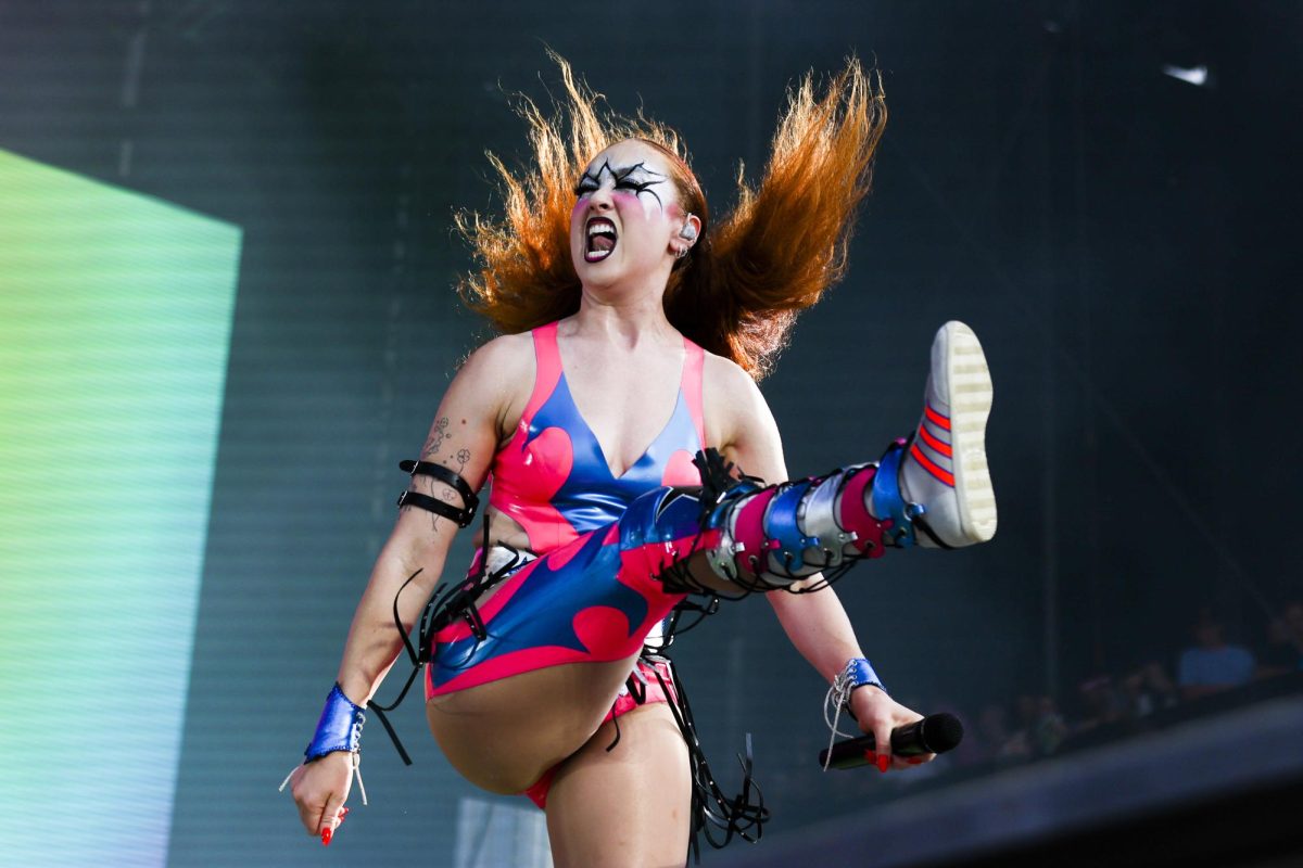 Chappell Roan performs during the Lollapalooza music festival at Grant Park on Aug. 1, 2024, in Chicago. (Eileen T. Meslar/Chicago Tribune/TNS)
