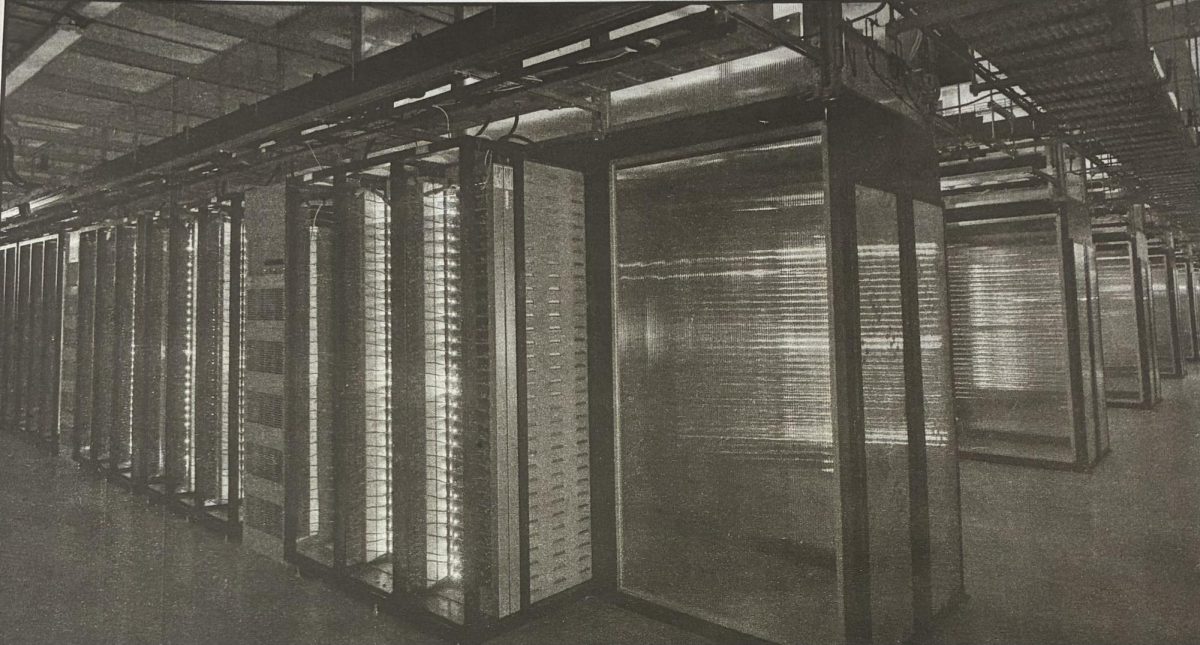 Data centers, like one seen above, drain finite resources, making them unfriendly environment. (Photo courtesy of Raw Pixel)
