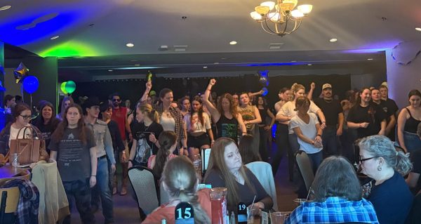 Various students, staff, and FFA Alumni gather at The Nook in Hackettstown, to celebrate and raise money for current FFA members. (Photo by Priscilla Lucci) 